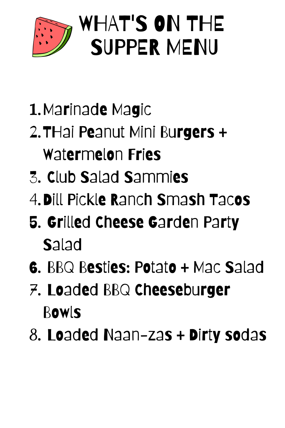 2026 Summer Camp Digital Cookbook: Just the Suppers