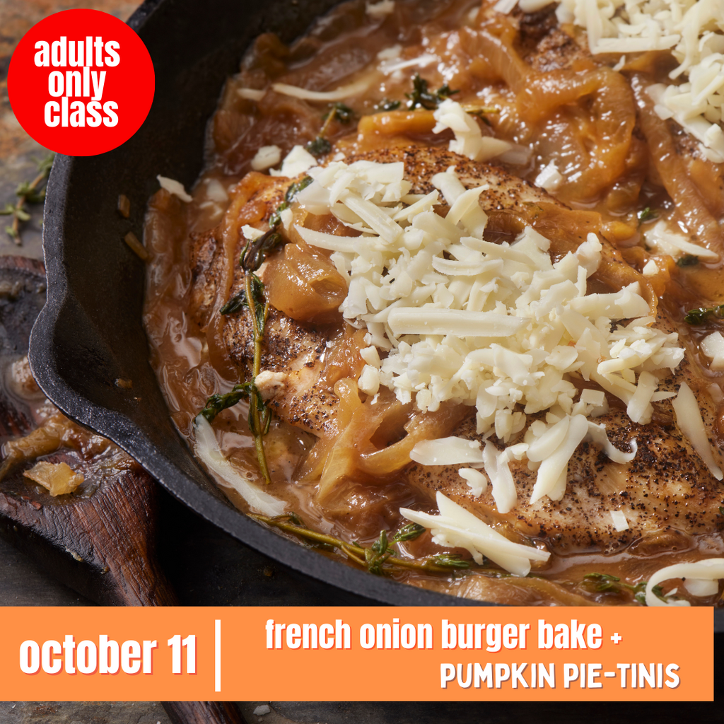 October 11- ADULTS- French Onion Burger Bake